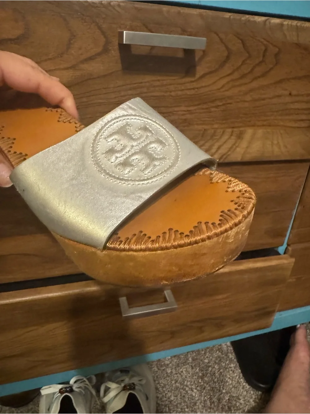 Tory Burch shoe bundle-size 9 Miller, clogs and flip flops. A lot of life left